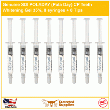 Genuine SDI PolaDay CP 35% 8 Syringes + 8 Tips teeth whitening